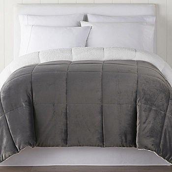 Dry clean cal king comforter pictured above.