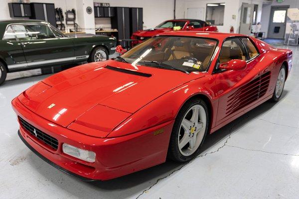 A classic Ferrari 512TR, this Testarossa design is timeless! We coated this with CQuartz Finest Reserve!