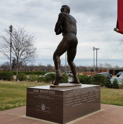 Sam Bradford Heisman Statue Base.