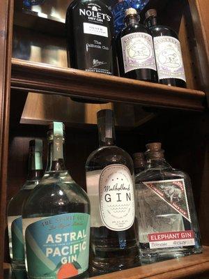 Artisinal Gins.