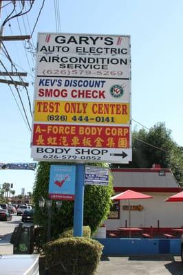 Sign on Peck Road