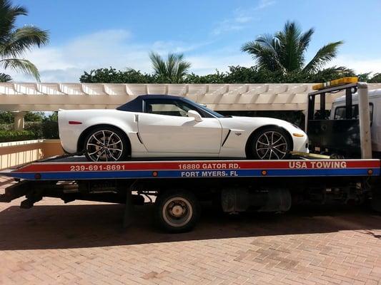 No matter how low it sits anything can be towed call usa to help!