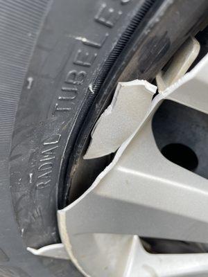 Wheel damage