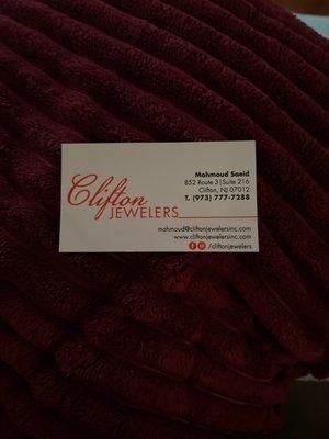 Clifton Jewelers Business Card!!