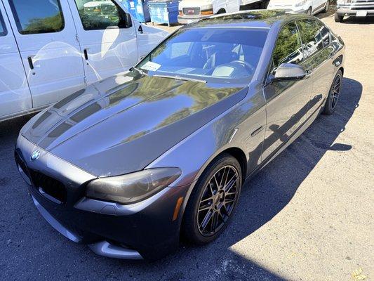 Hood wrapped gloss black! Always amazing results!