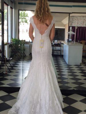 Finished beautiful wedding dress.