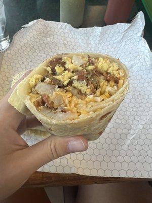 Bacon Breakfast Burrito