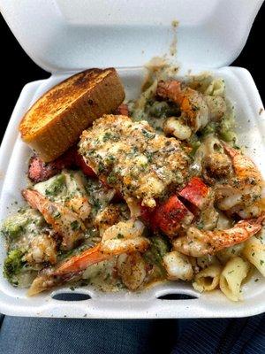 Lobster and Shrimp Pasta