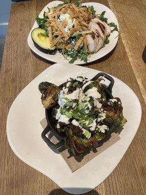 Rattlesnake Salad & Brussel Sprouts