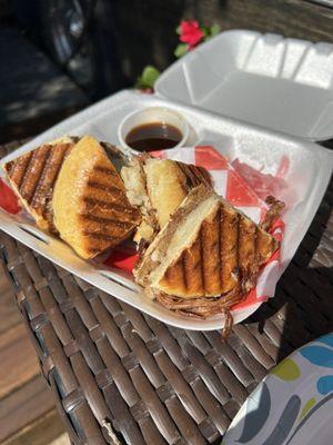 French Dip panini