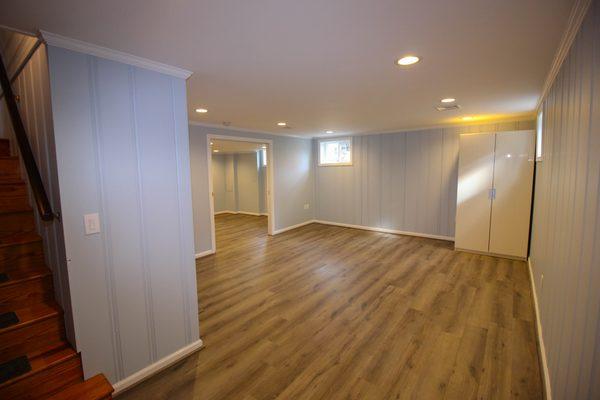 Unfinished basement into a fully functioning play room.