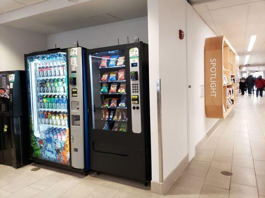 Vending machines by the auditorium.