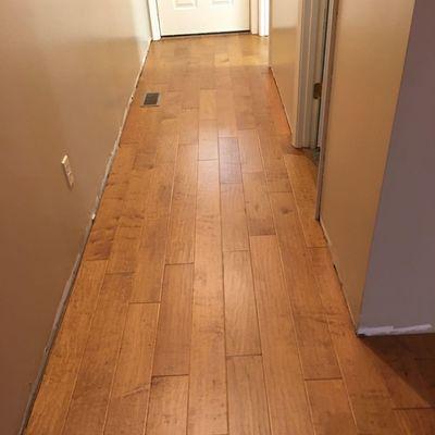 Beautiful hand scraped engineered floors
Maple hardwood .