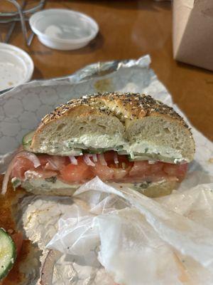 Lox bagel was incredible