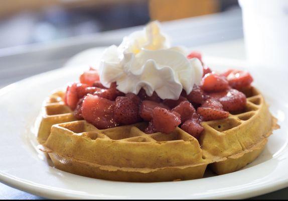 Strawberries & Cream Waffle