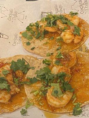 Delicious shrimp tacos