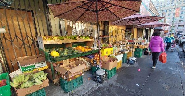 Produce on display