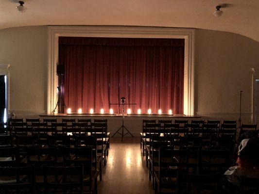 Our new theater at the tabernacle church in Emerson Hall located at 50 Washington St. Salem, MA