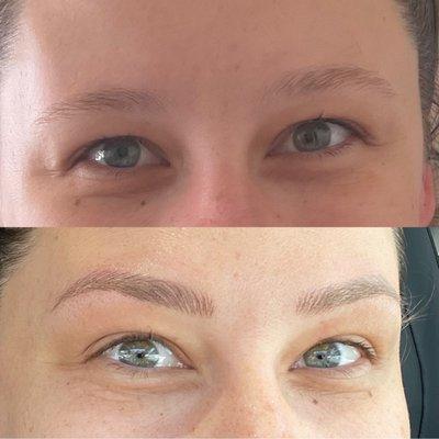 Micro blading eyebrows by Aurica