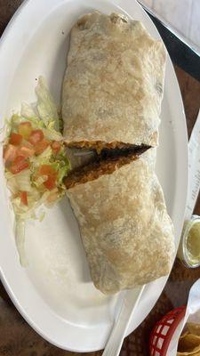 Carne Asada Burrito with cheese