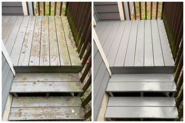 Deck refinishing! Call or email us to get on our schedule today!