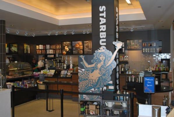 Great new Starbucks in Knight Hall which is attached to the Knight Center.  Staff is friendly and service is quick.