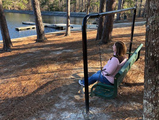 Swing and Dock near pavilion area.