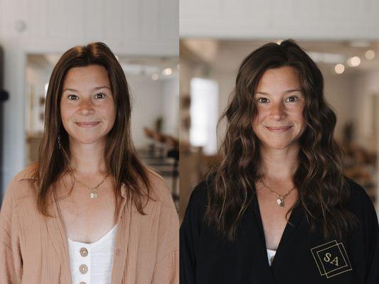 Hair extensions Before & After with Liz @stylemeliz