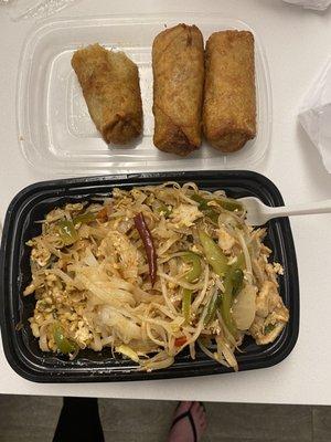 Pad Thai & SOGGY Egg Rolls