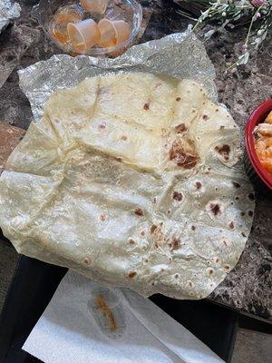 HUGE tortillas! Deliciousness! ;)~