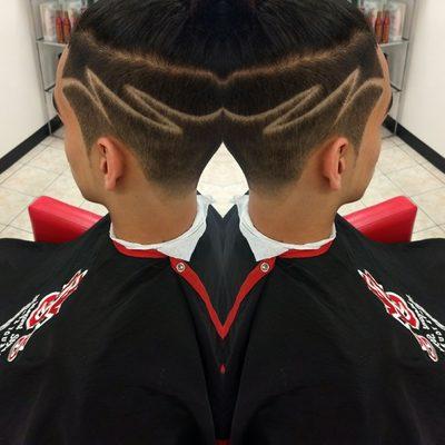 Hair cuts and lines design