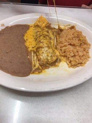 Child enchilada plate