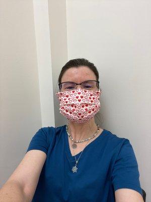 Masked up for my doctor's appointment