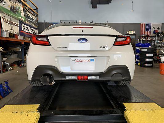 ISR CATBACK Exhaust Professionally installed.