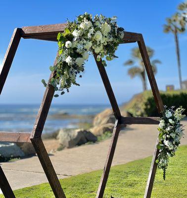 Arch for the ceremony at Calumet Park