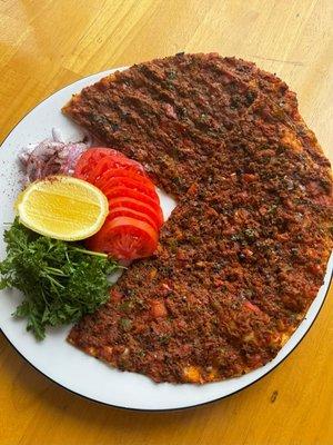 Turkish pizza " lahmacun " amazing