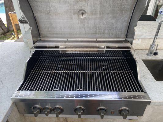 Cleaned grill