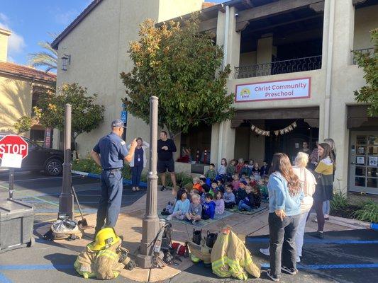 Fireman visit day