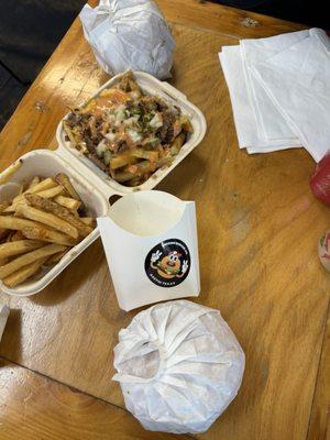 Loaded fries  were to die for! Needed a nap after this meal, in the good way!!!! Way to go Mission vegan Burgers!!!!!!