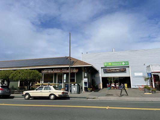 Point Reyes station post office is across the street