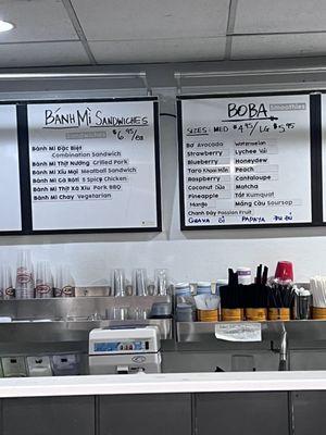 Sandwich menu again