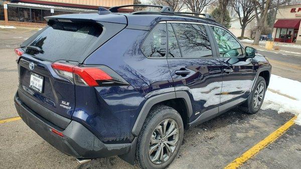 Almost all auto car washes have issues with drying backside.