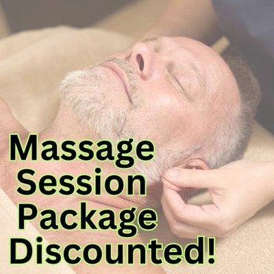 Session Packages are available at Merit Massage Care. Bundles of 6, 12, or 24.