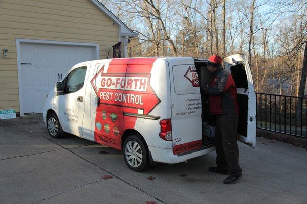 Account Manager receiving products before a residential service.