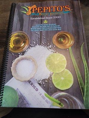 Menu cover