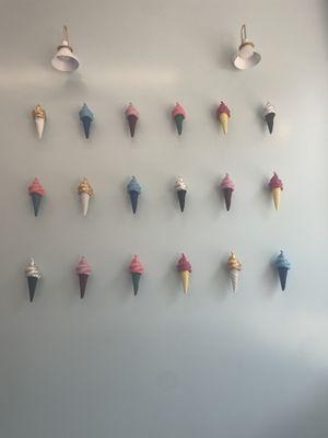 Gelato wall- interior