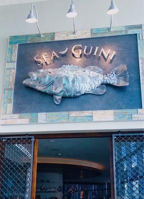 Entrance of Sea-Guini inside of Opal Sands Resort