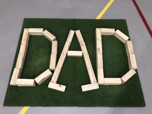 6/16/24: Father's Day giant Jenga