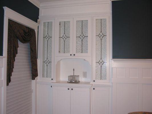 Built-in China cabinet w/ lighting