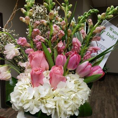 Beautiful arrangement from a friend to celebrate the end of my chemo treatments.